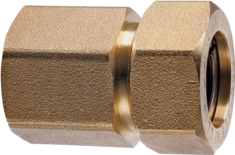 Pro-Flex PFFN Series PFFN-1212 Tube to Pipe Fitting, 1/2 in, FNPT, Brass
