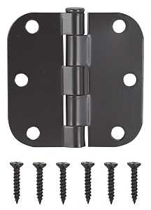 ProSource LR-704-PS Door Hinge, Steel, Oil-Rubbed Bronze, Loose Pin, 180 deg Range of Motion, Screw Mounting