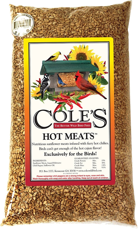 Cole's Hot Meats HM05 Safflower Seed Wild Bird Food, 5 lb, Blended, Seed, Hot Cajun, Bag