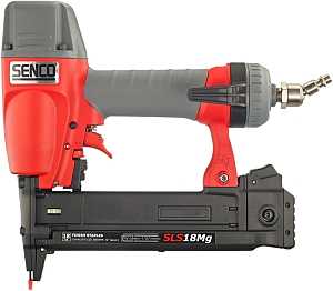 Senco LS61H1P/SLS18MG Pneumatic Finish Stapler, 1/4 in W Crown, 110 Magazine, 2.4 scfm Air