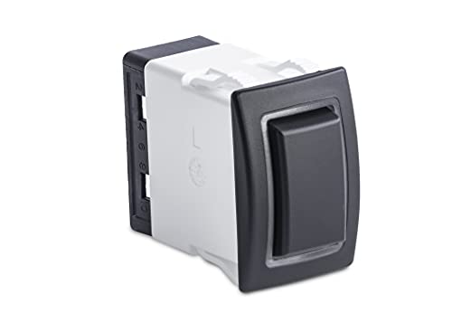 Sierra RK40640B Rocker Switch w/Halo LED Light, ON - OFF - ON, SPST, Blue