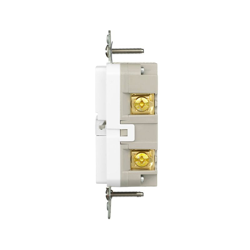 Eaton TWRGF20W Self-Test GFCI Receptacle, 125 V, 20 A, NEMA: NEMA 5-20R, Back, Side Wiring, White