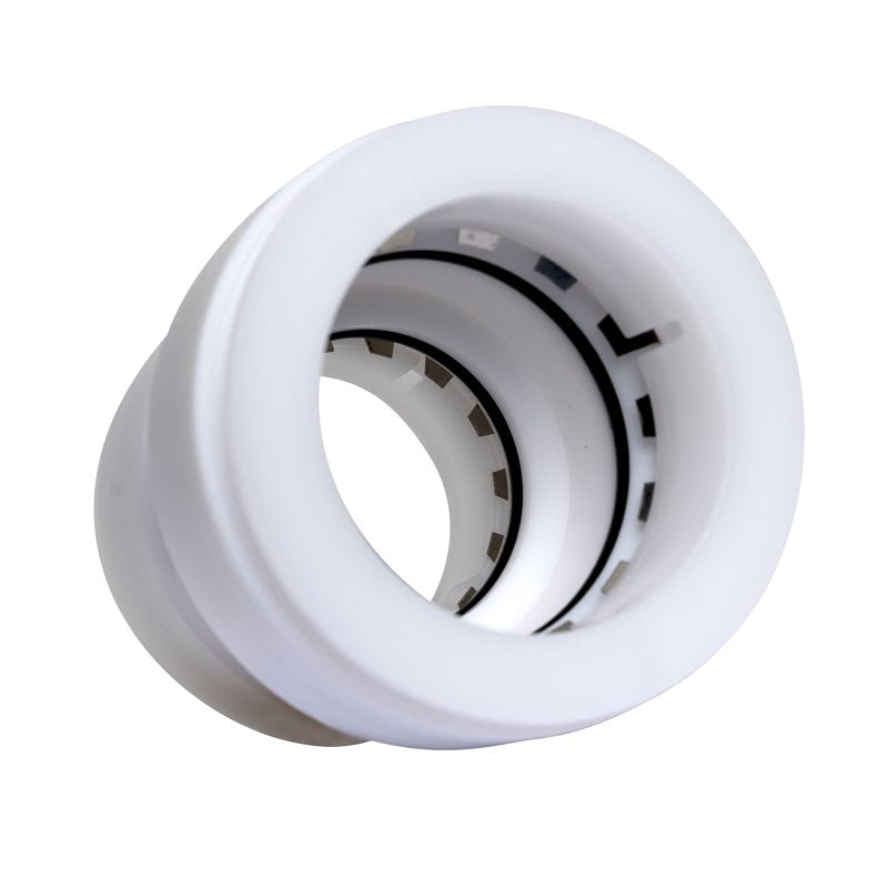 Insta-Plumb 95IPK Trap Pipe Adapter, 1-1/2 in, Push-To-Connect, Plastic, White