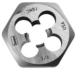 Irwin Hanson 9436 Machine Screw Die, 3/8-24 Thread, UNF Thread, Right Hand Thread, HCS