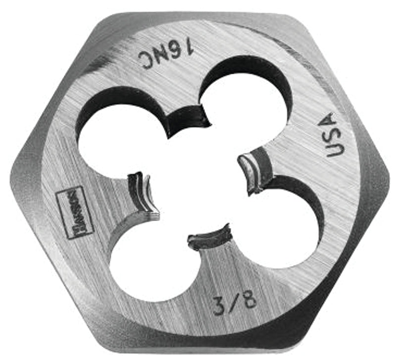 Irwin Hanson 9436 Machine Screw Die, 3/8-24 Thread, UNF Thread, Right Hand Thread, HCS