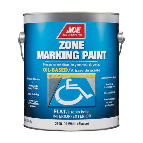Ace White Zone Marking Paint 1 gal, Pack of 4
