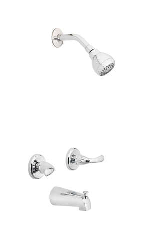OakBrook Essentials 2-Handle Chrome Tub and Shower Faucet