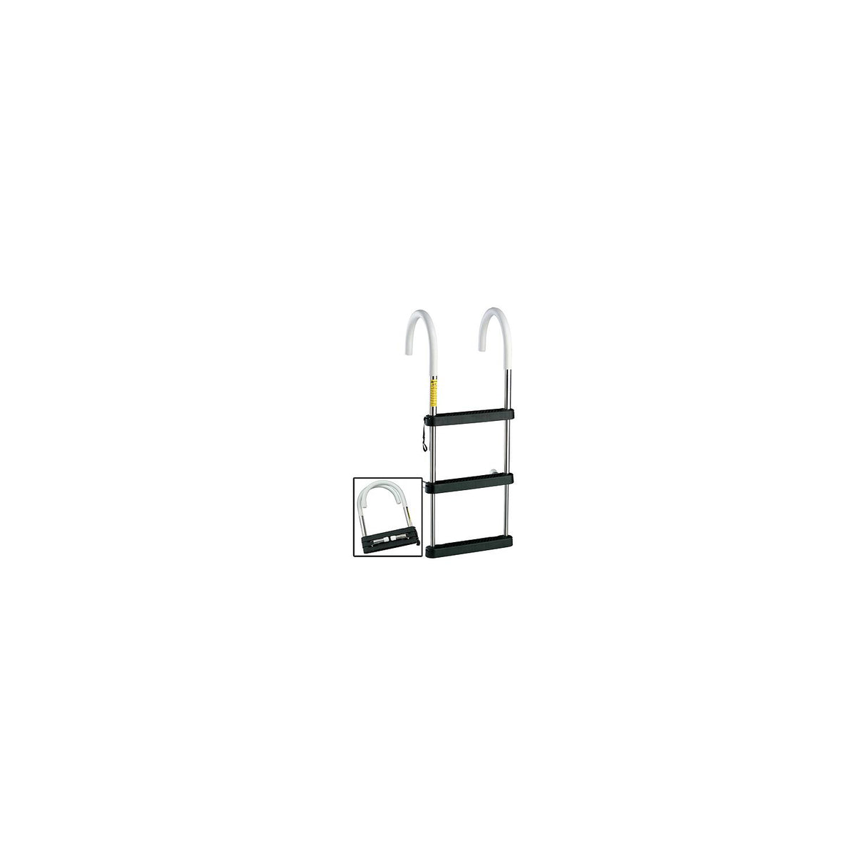 Garelick EEz-In Telescoping Stainless Steel Gunwale Hook Ladder