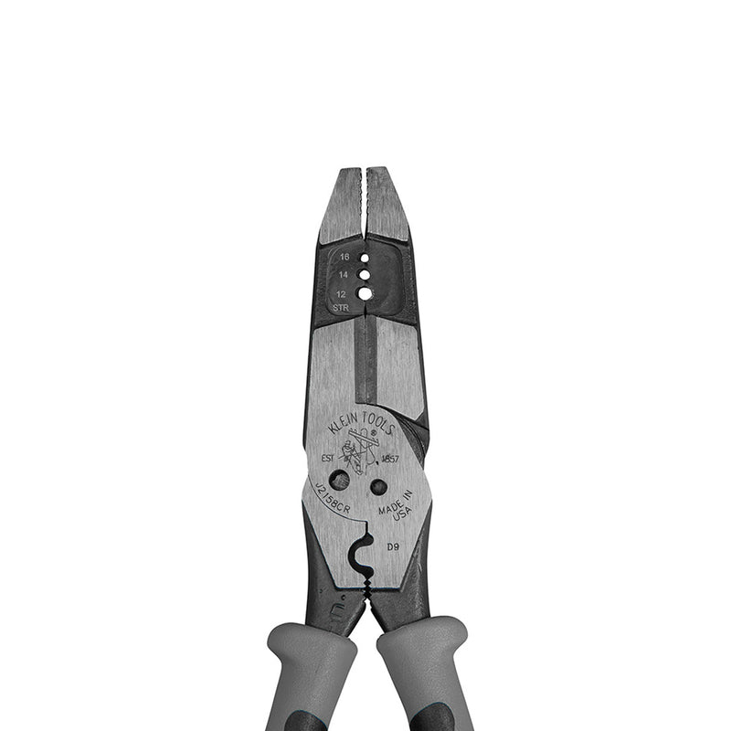 Klein Tools Strips 10-14 solid and 12-16 stranded wire Ga. 8 in. L Crimper/Cutter/Stripper