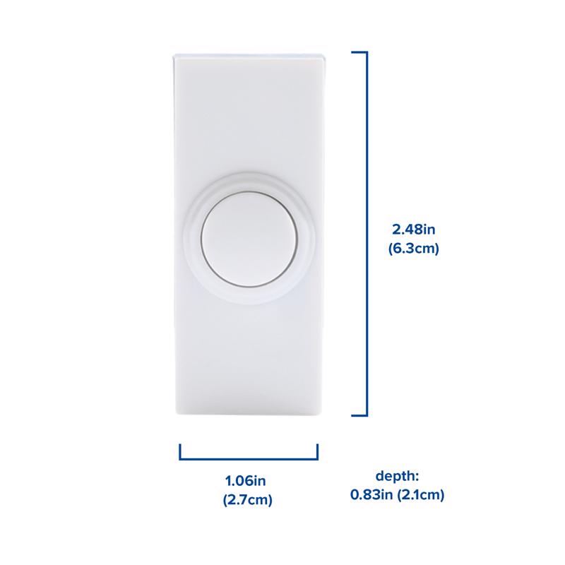 Heath Zenith White Plastic Wireless Door Chime Kit