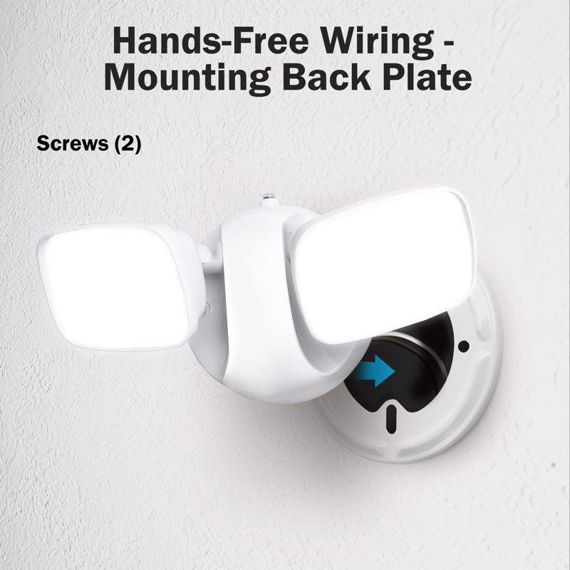 Feit LED Dusk to Dawn Hardwired LED White Security Floodlight