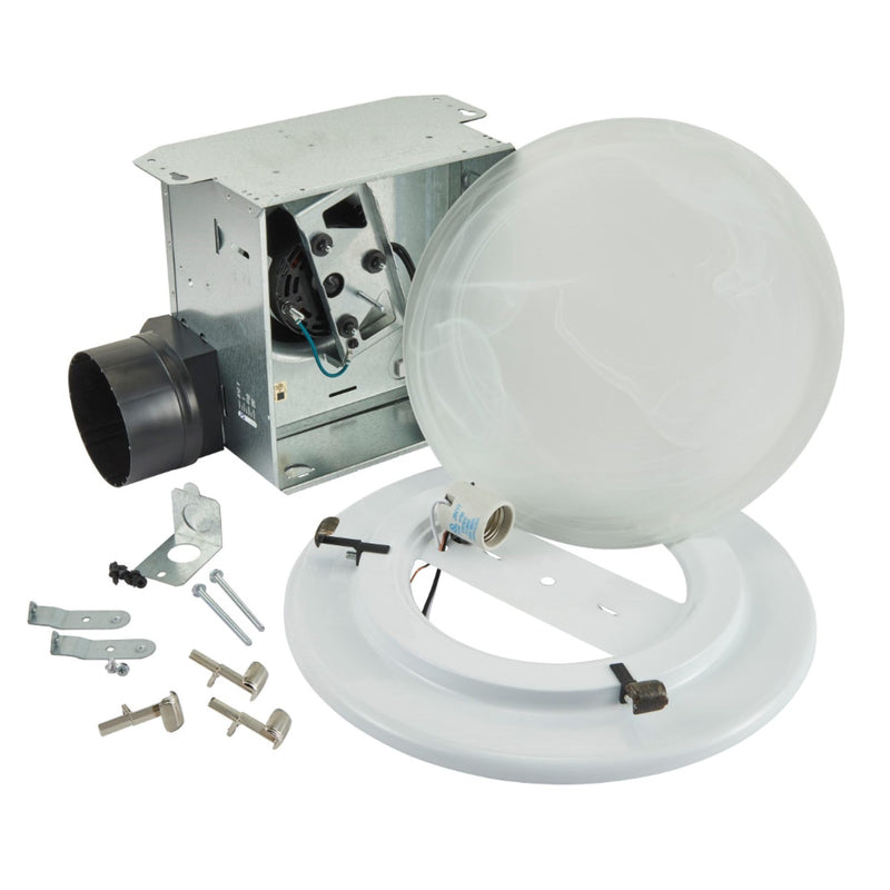 Broan-NuTone Roomside 80 CFM 2.5 Sones Bathroom Exhaust Fan with Light