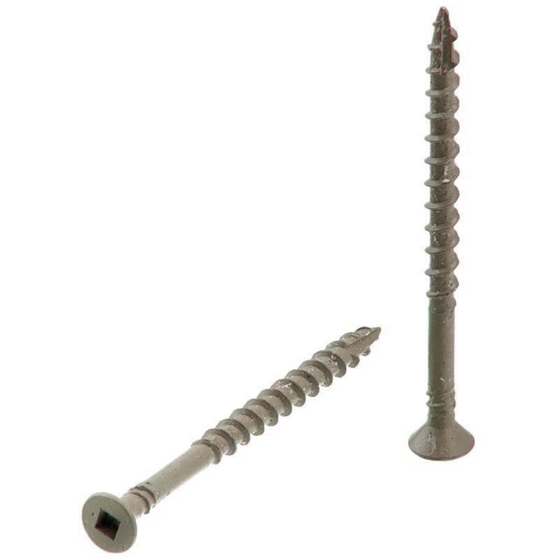 Senco Duraspin No. 8 Sizes X 2-1/2 in. L Square Flat Head Coarse Exterior Screws