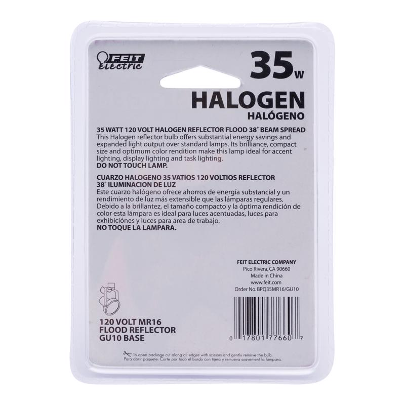 Feit Halogen 35 W MR16 Reflector Halogen Bulb 230 lm Soft White 1 pk