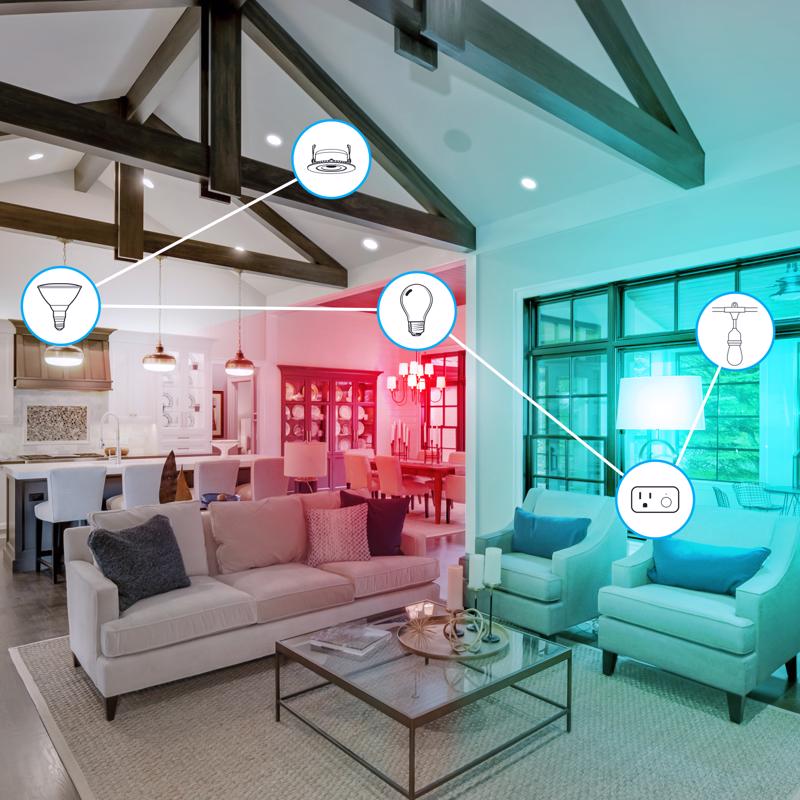 Feit Smart Home A21 E26 (Medium) Smart-Enabled LED Bulb Color Changing 100 Watt Equivalence 1 pk