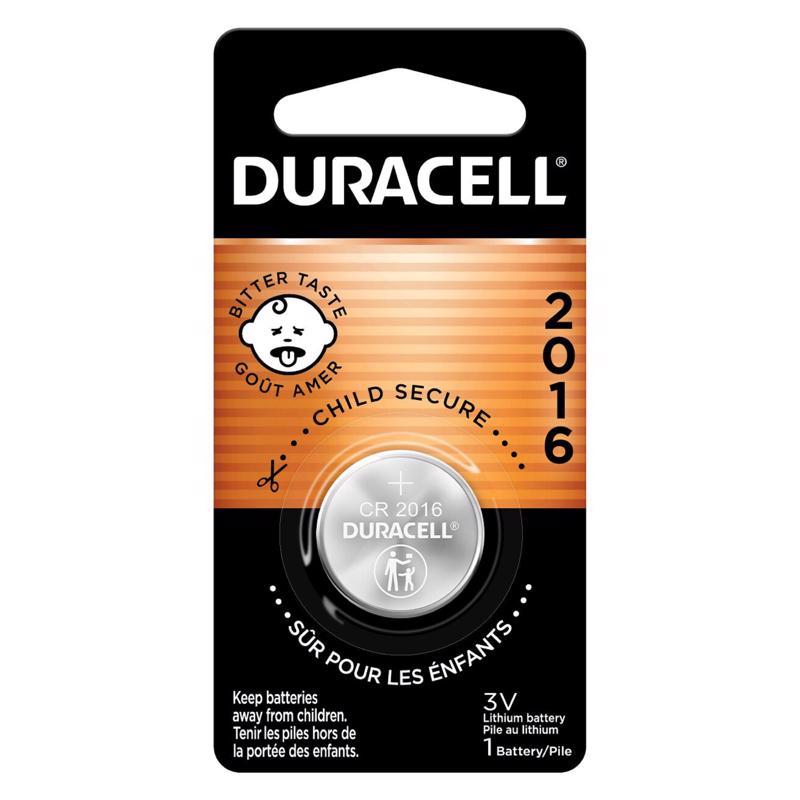 Duracell Lithium Coin 2016 3 V 75 mAh Security and Electronic Battery 1 pk, Pack of 6