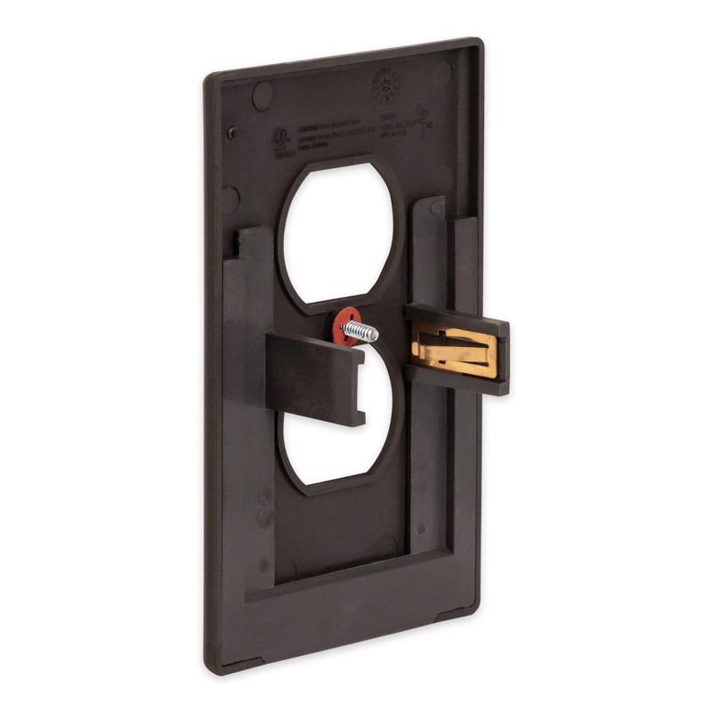 Westek LumiCover Aged Bronze 2 gang Plastic Duplex Nightlight Wall Plate 1 pk