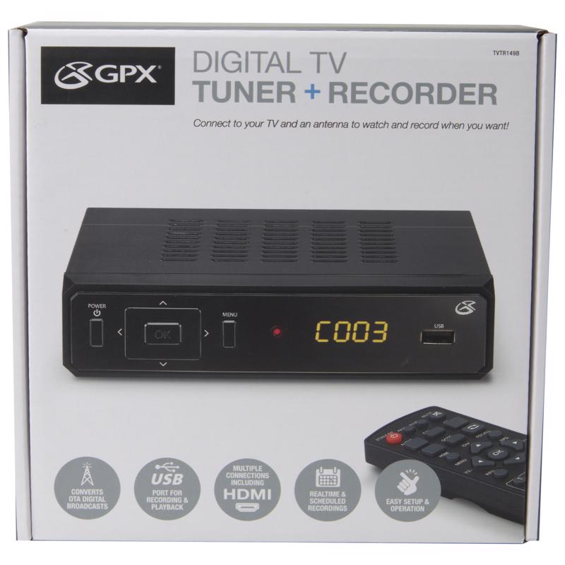 GPX Programmable TV Tuner and Remote, Pack of 4