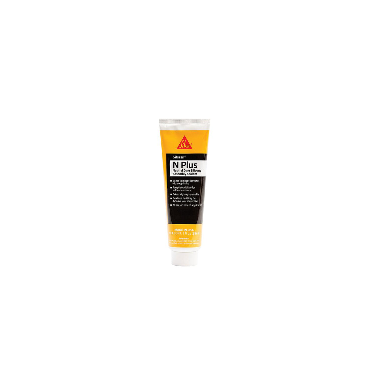 Sika 610588 Sikasil-N Plus, White, 3 oz. Tube