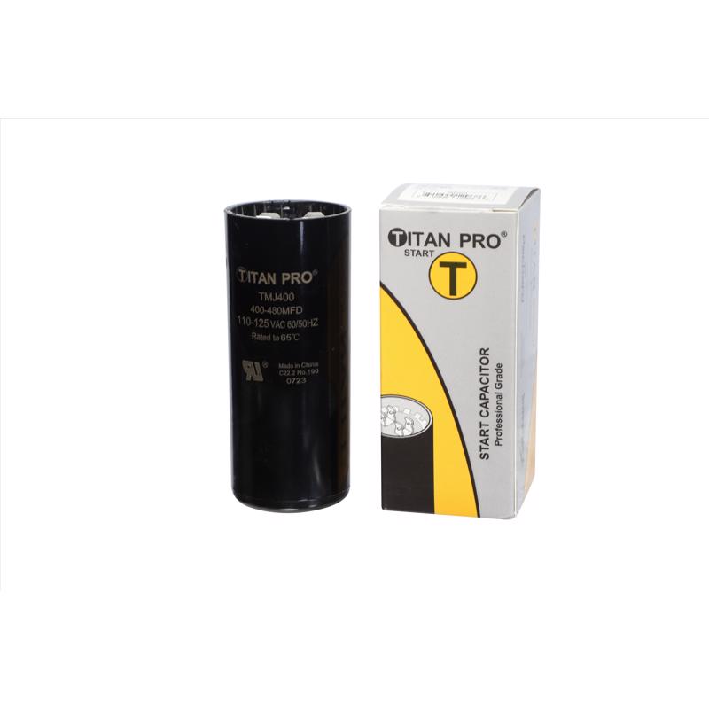 Titan Pro 400-480 MFD 125 V Round Start Capacitor