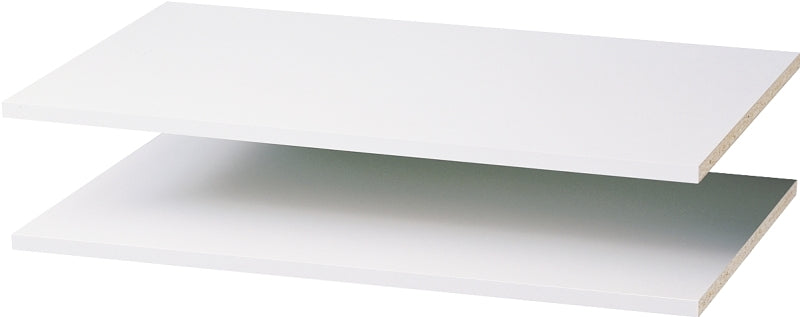 Easy Track RS1436 Series Adjustable Shelf, White, 14 in L, 34-7/8 in W, Wood