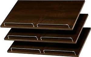 Easy Track RS1600-T Series Shoe Shelf with Rail, Truffle, 3-Shelf, 24 in W