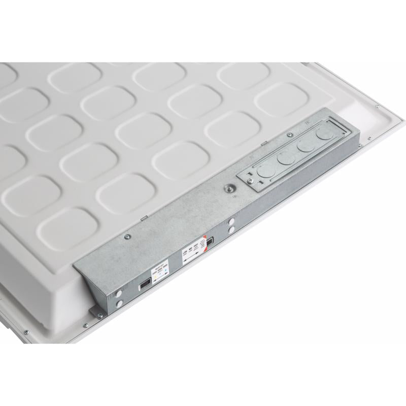 Lithonia Lighting 37 W LED Flat Panel 1.7 in. H X 23.8 in. W X 23.8 in. L
