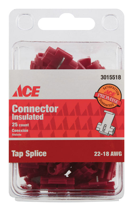 Ace Tap Splice Connector Red 25 pk