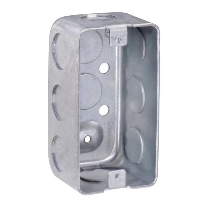 Southwire New Work 13 cu in Rectangle Galvanized Steel 1 gang Outlet Box Gray