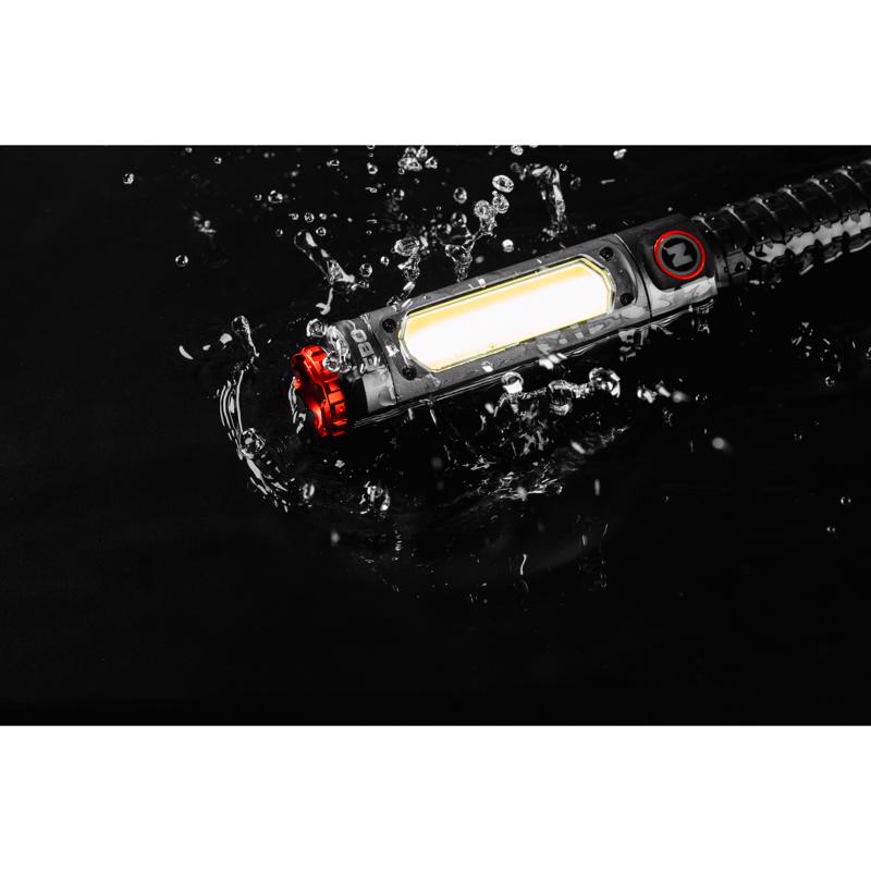 NEBO Big Larry 600 lm Black/Gray LED Work Light Flashlight 18650 Battery