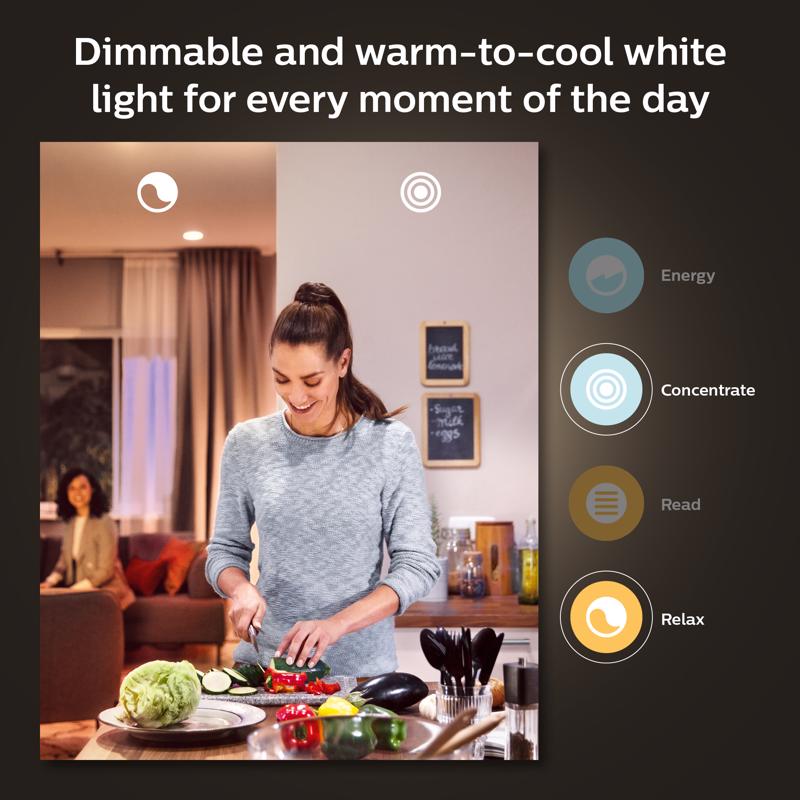 Philips HUE BR30 E26 (Medium) Smart-Enabled LED Bulb White 85 Watt Equivalence 1 pk