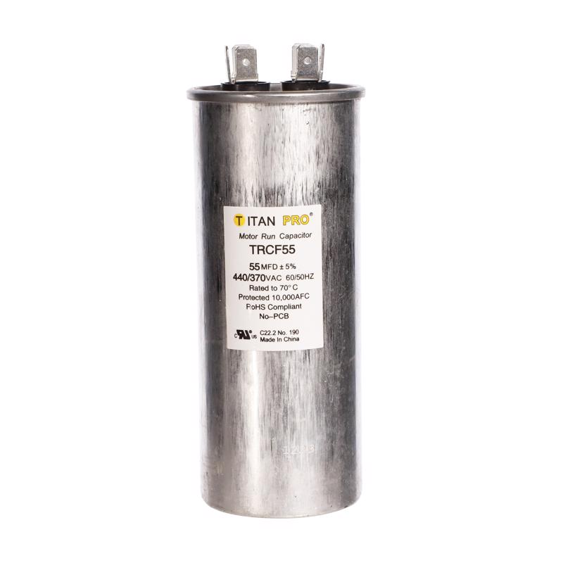 Titan Pro 55 MFD 440 V Round Run Capacitor