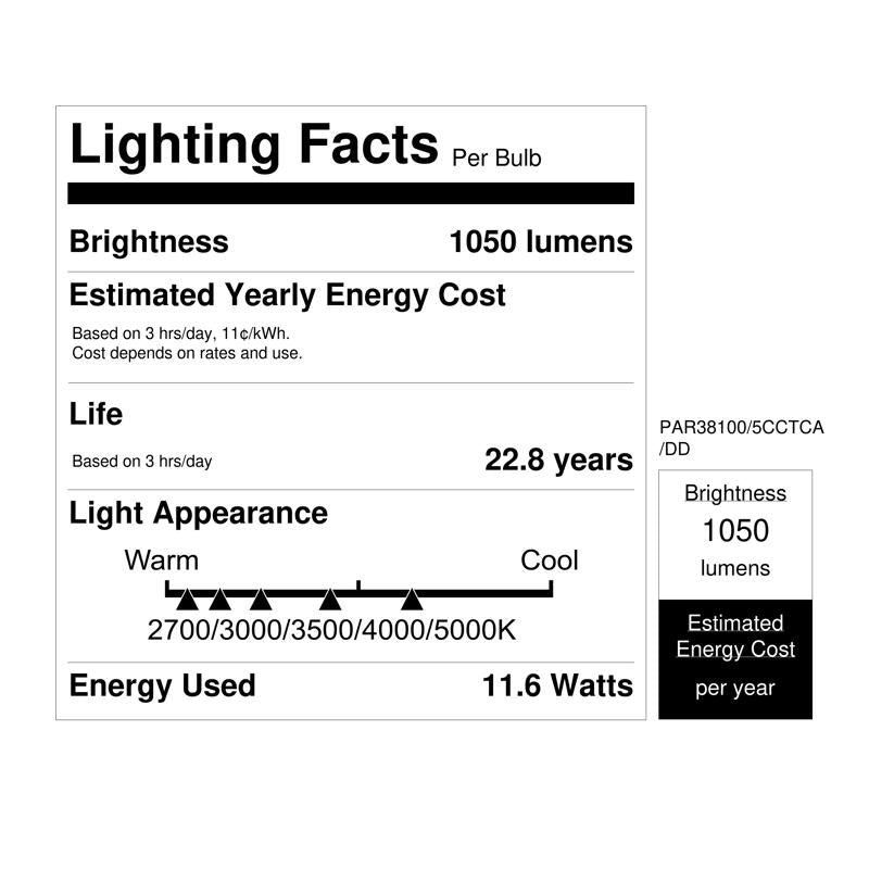 Feit PAR38 E26 (Medium) LED Dusk to Dawn Bulb Color Changing 100 Watt Equivalence 1 pk