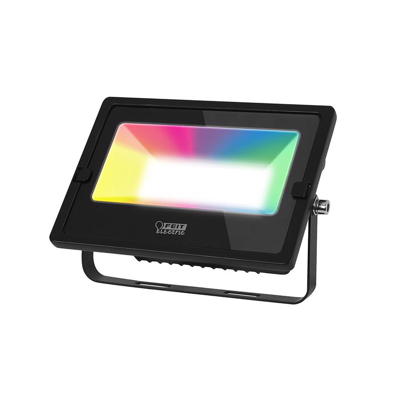 Feit Black Battery Operated 30 W LED Flood Light 1 pk
