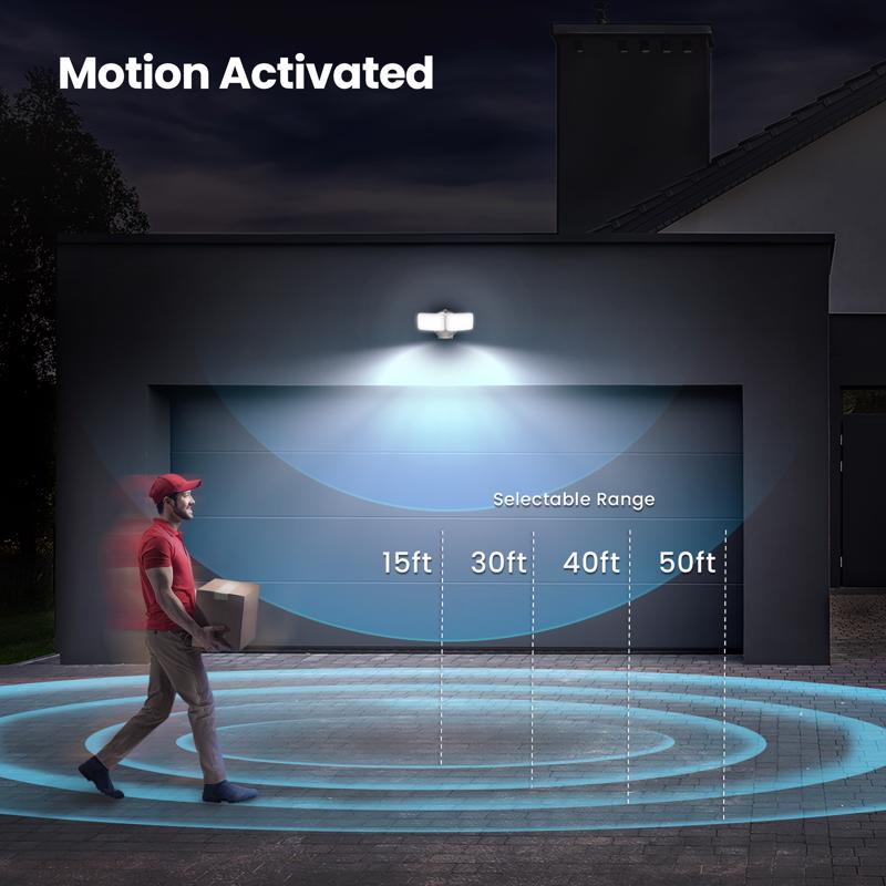 Feit Motion-Sensing Hardwired LED White Security Floodlight