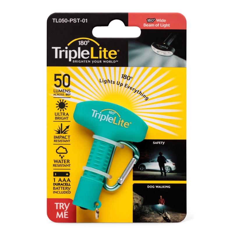 TripleLite 50 lm Teal LED Flashlight AAA Battery