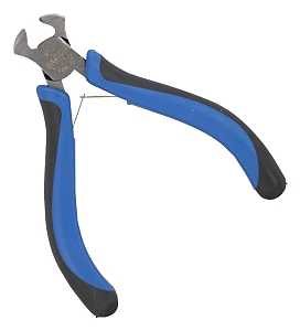 Vulcan JL-NP040 Plier Mini End Cut, 0.9 mm Cutting Capacity, Steel Jaw, 4-1/4 in OAL