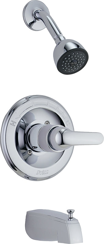 Peerless P188720 Tub and Shower Faucet, 1-Spray Setting, Brass, Chrome-Plated, ADA Compliant