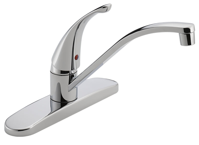 Peerless Peerless Tunbridge Series P188200LF Kitchen Faucet, 1.8 gpm, Chrome, Deck Mounting, Lever Handle, Swivel Spout