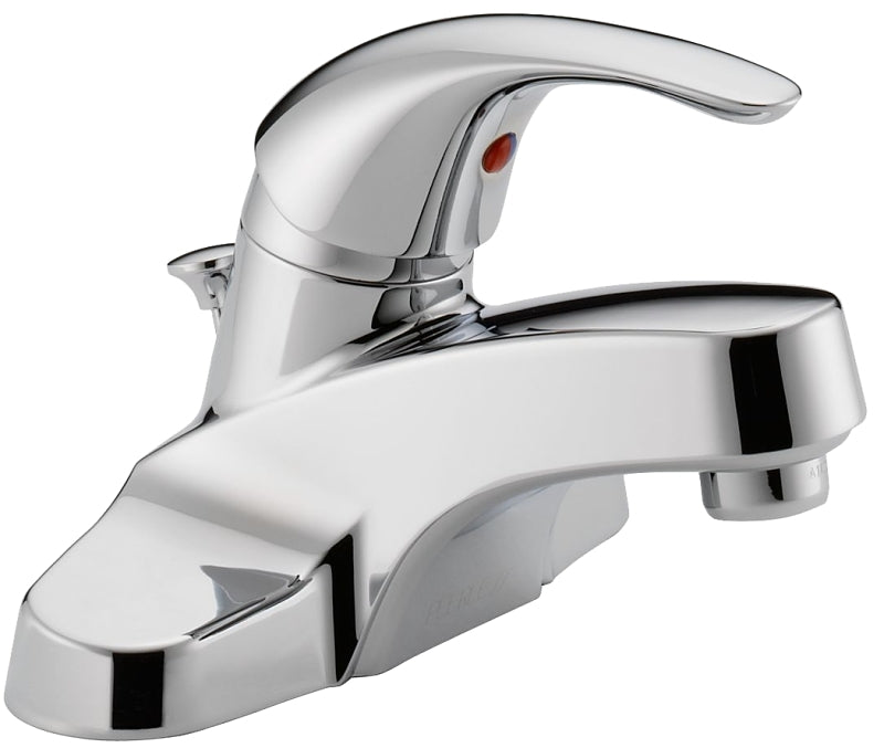 Delta Peerless Tunbridge Series P188620LF Bathroom Faucet, 1.2 gpm, 1-Faucet Handle, Brass, Chrome-Plated, Lever Handle