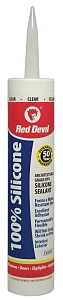 Red Devil 0826 Sealant, Clear, -60 to 400 deg F, 9.8 fl-oz Cartridge, Pack of 12