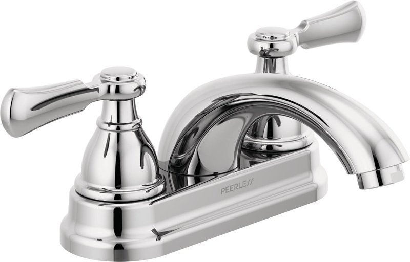 Peerless Elmhurst Series P2465LF Centerset Bath Faucet, 1 gpm, 2-Faucet Handle, 3-Faucet Hole, Chrome Plated