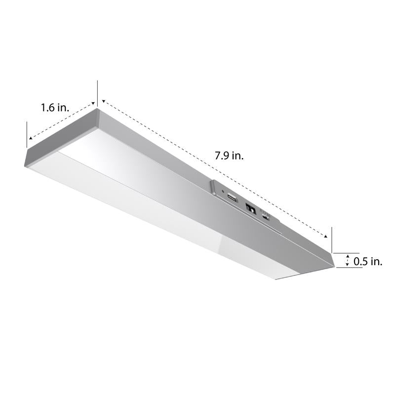 Feit 8 in. L White Battery Powered LED Light Bar 120 lm