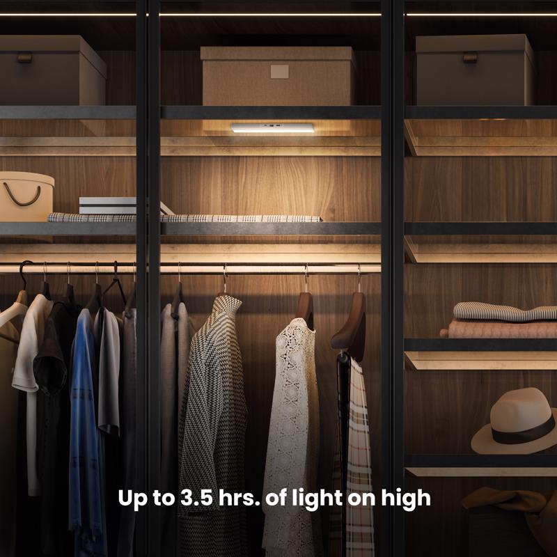 Feit 8 in. L White Battery Powered LED Light Bar 120 lm