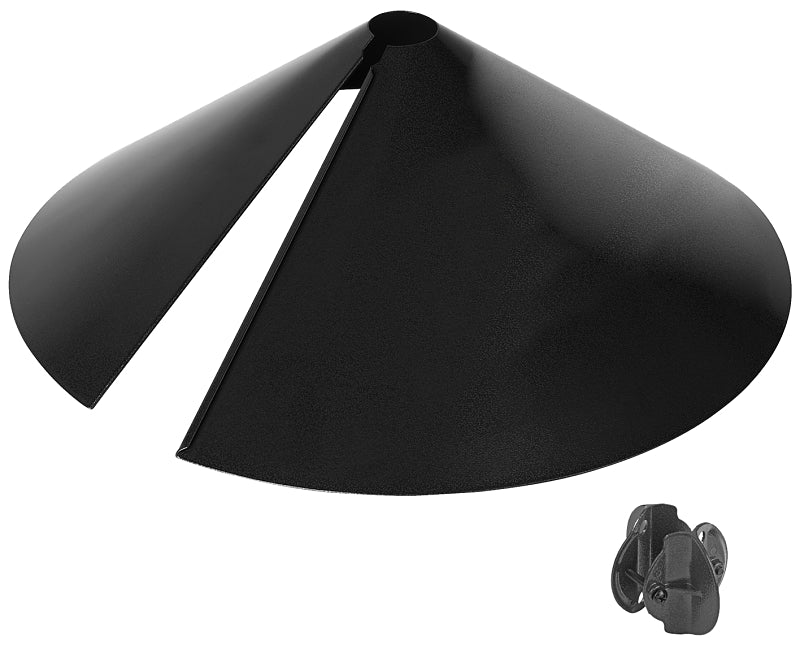 Stokes Select 38023 Wrap-Around Squirrel Baffle, Steel, Dark Green, Powder-Coated