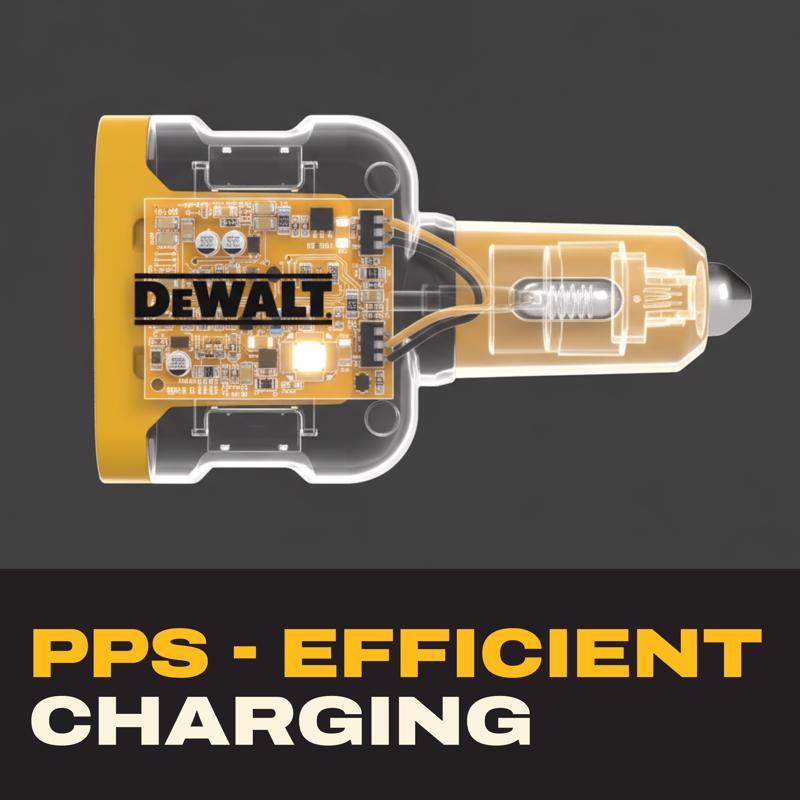 DEWALT 3 Port USB Car Charger