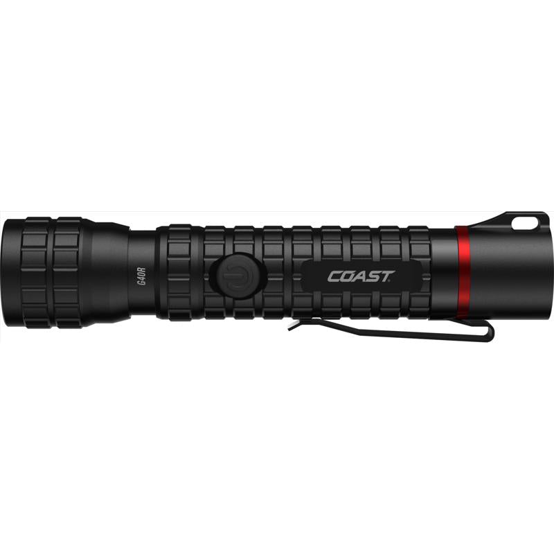 Coast 1000 lm Black LED Rechargeable Rechargeable Flashlight 18650 Battery
