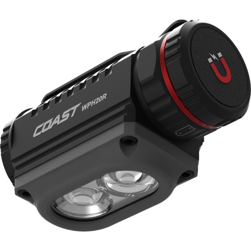 Coast WPH20R 2000 lm Black/Gray LED Rechargeable Head Lamp