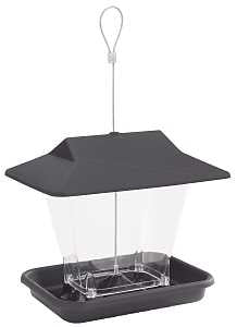 Stokes Select 50156 Ranch Hopper Feeder, 17 lb, Plastic, Navy Blue, 7 in H