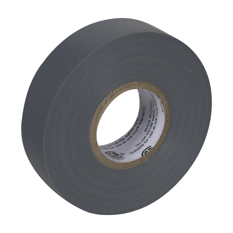 Duck Professional Grade 3/4 in. W X 66 ft. L Gray Vinyl Electrical Tape, Pack of 12